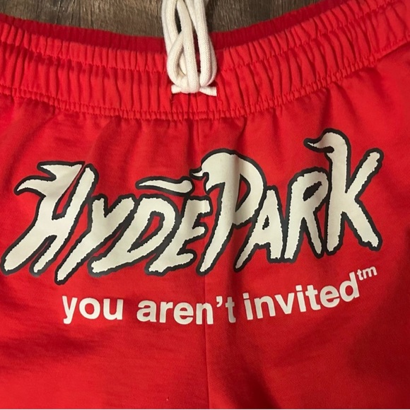 Red Heritage Panel Hyde Park Graphic Shorts - Picture 4 of 8